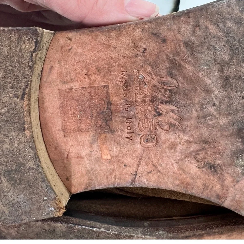 Johnston & Murphy J&M 1850 Two Tone Brown Suede Chukka Boots Made in Italy 9.5